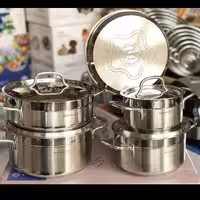 سرویس قابلمه استیل کرکماز 9 پارچه(ارسال رایگان )