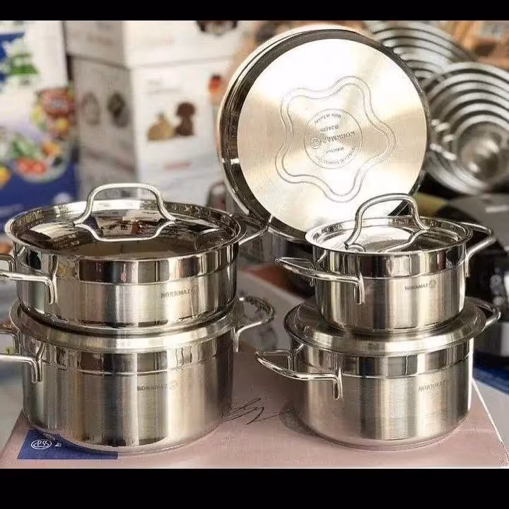 سرویس قابلمه استیل کرکماز 9 پارچه(ارسال رایگان )