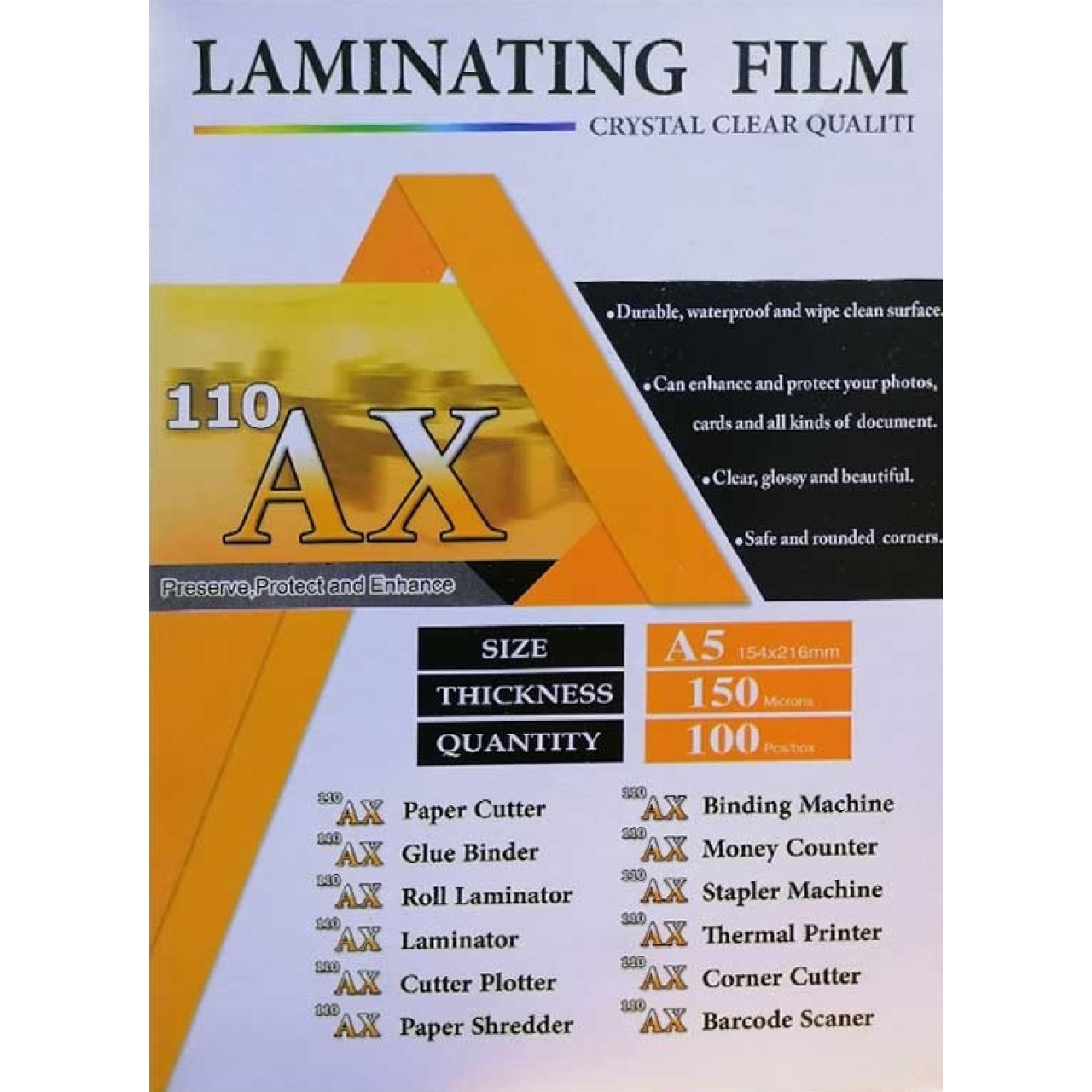 طلق پرس کارت A5