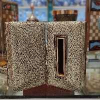 ست  جعبه دستمال کاغذی و جا قاشق خاتم کاری اعلا