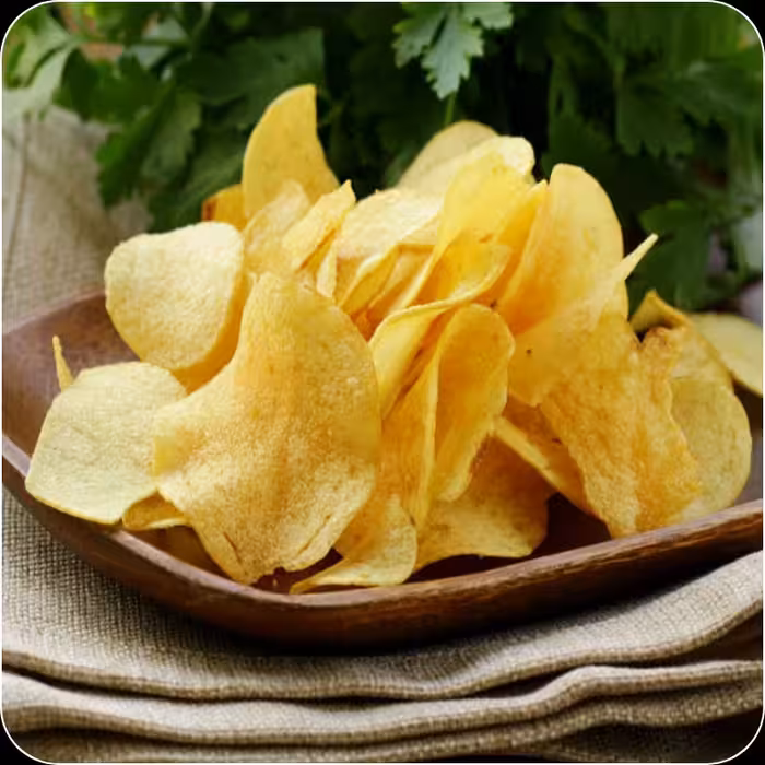 چیپس نمکی خانگی