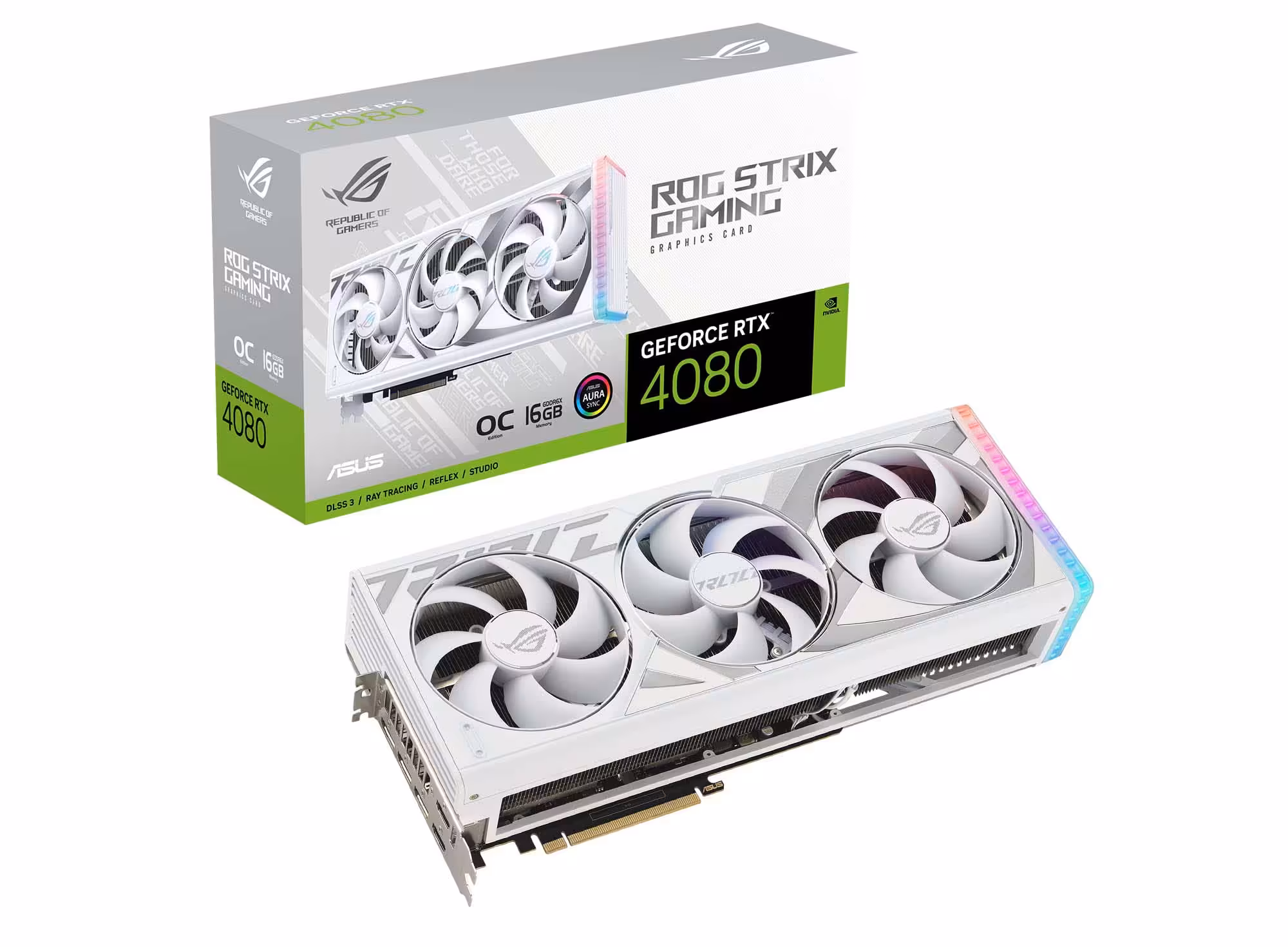 خرید کارت گرافیک ایسوس ROG Strix GeForce RTX 4080 16GB GDDR6X White OC Edition با بهترین قیمت