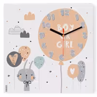 ساعت دیواری کودک MOMMY طرح  خرگوش و بادکنک کد 4763