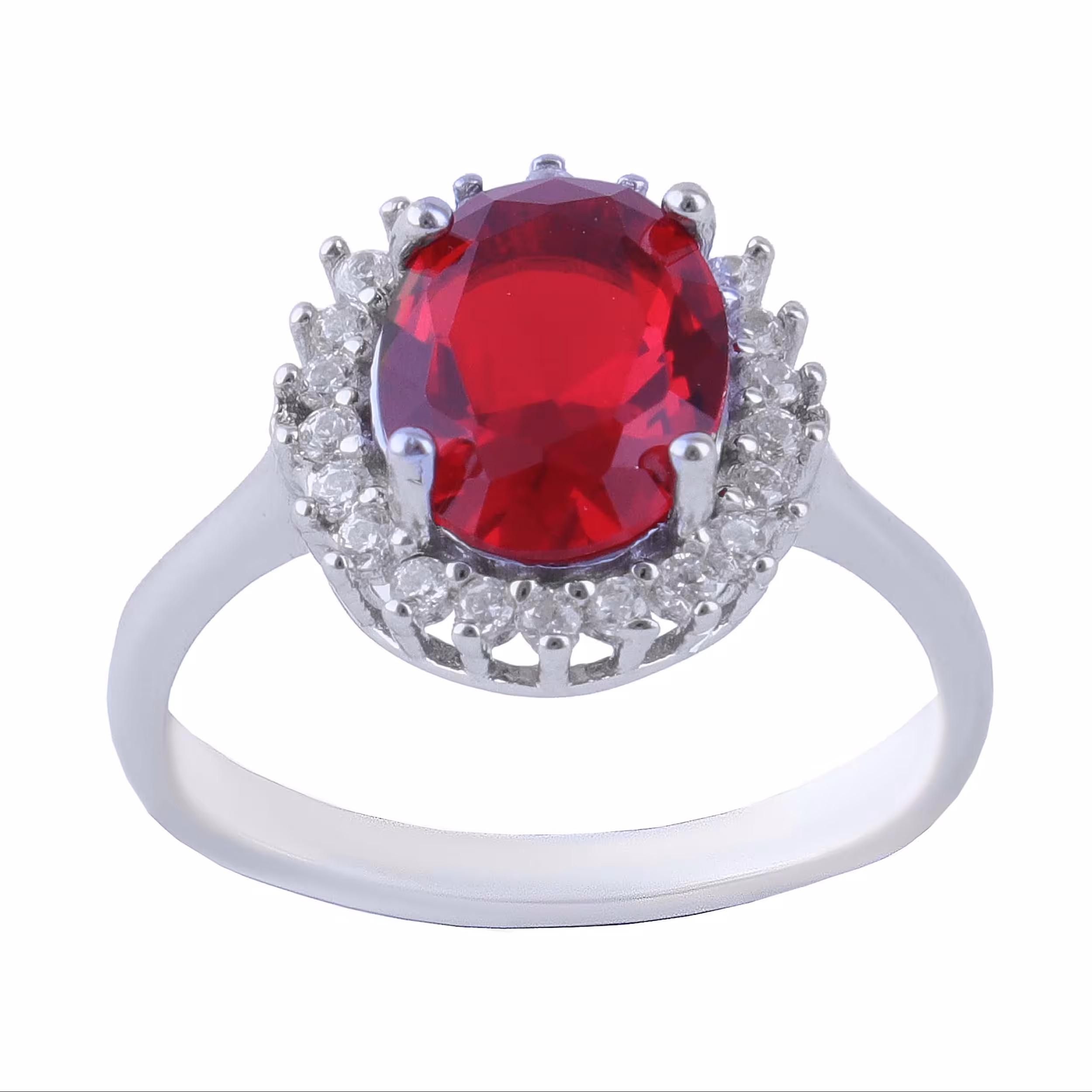 انگشتر نقره زنانه بازرگانی میلادی مدل سنگ کوارتز  آبکاری رادیوم کد AWR1502