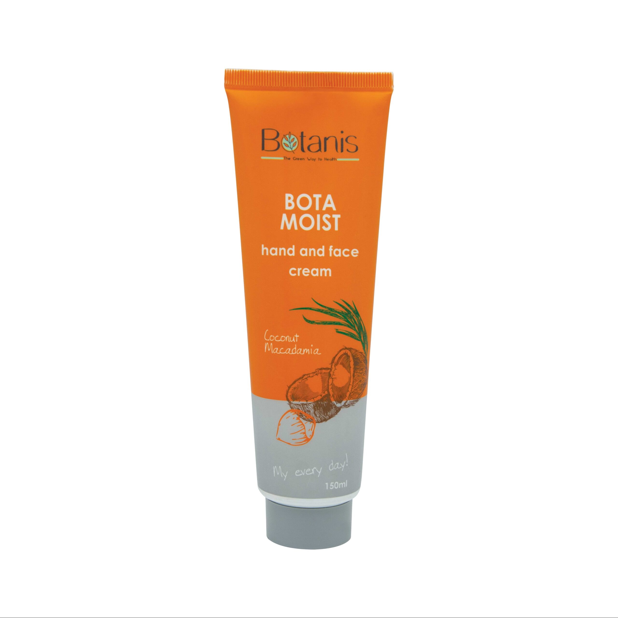کرم مرطوب کننده دست و صورت بوتانیس (نارگیل و ماکادمیا) 150 میلی لیتر