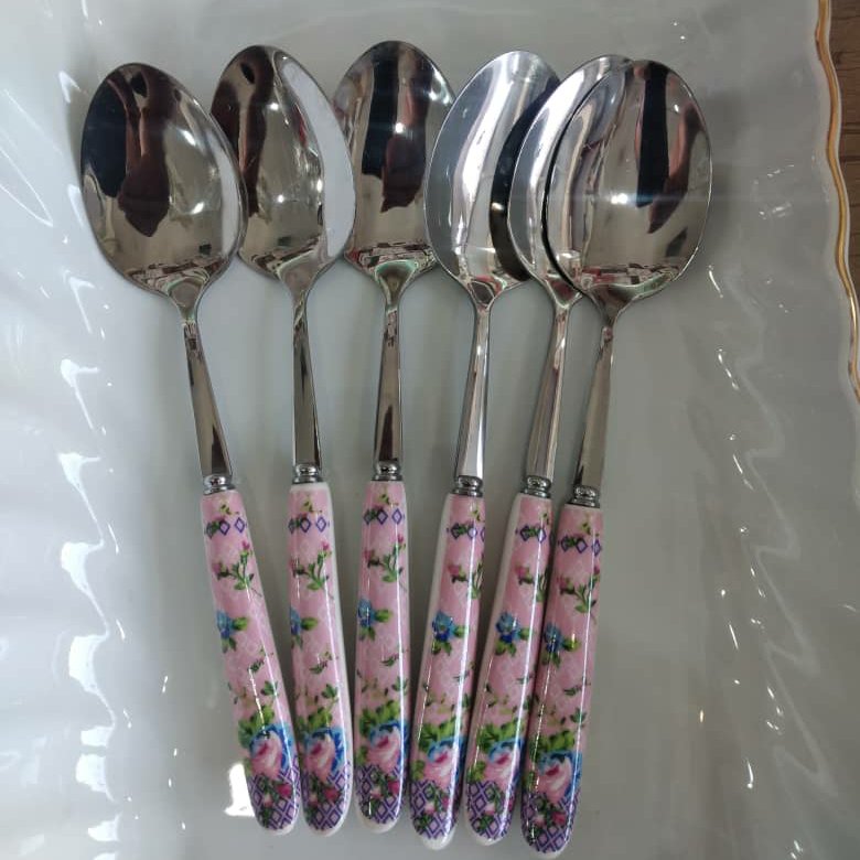 قاسق و چنگال دسته سرامیکی