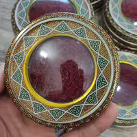 زعفران سرگل خاتم یک مثقالی(عطر و طعم بی نظیر) تولید شده از مزارع شهرستان سرایان