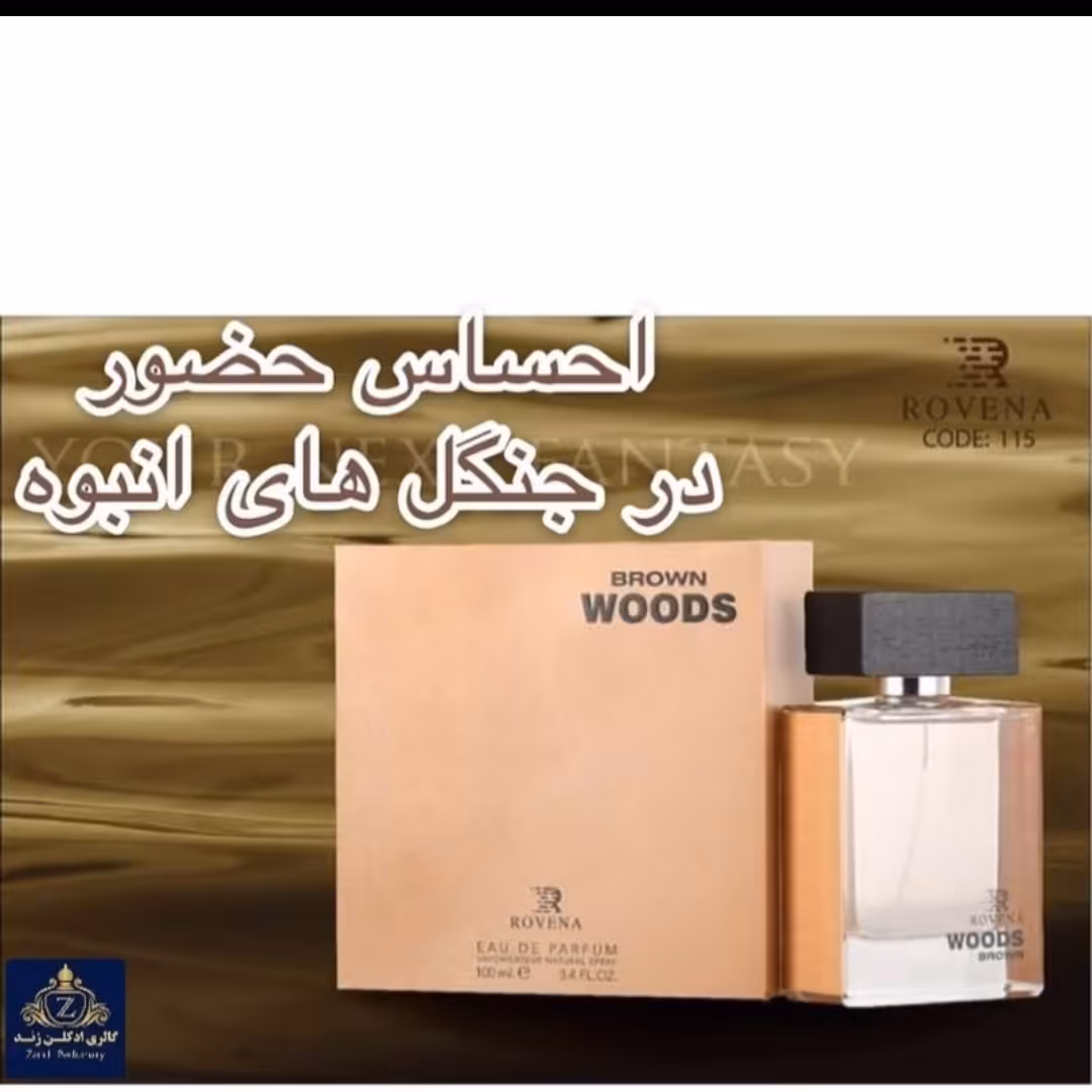 عطر ادکلن مردانه دیسکوارد هی وود قهوه ای روونا (Rovena brown woods/DSQUARED He Wood)