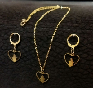 نیمست استیل رنگ ثابت طرح قلب