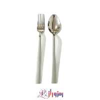 سرویس قاشق و چنگال 24 نفره 120 پارچه یونیک مدل صدفی مات