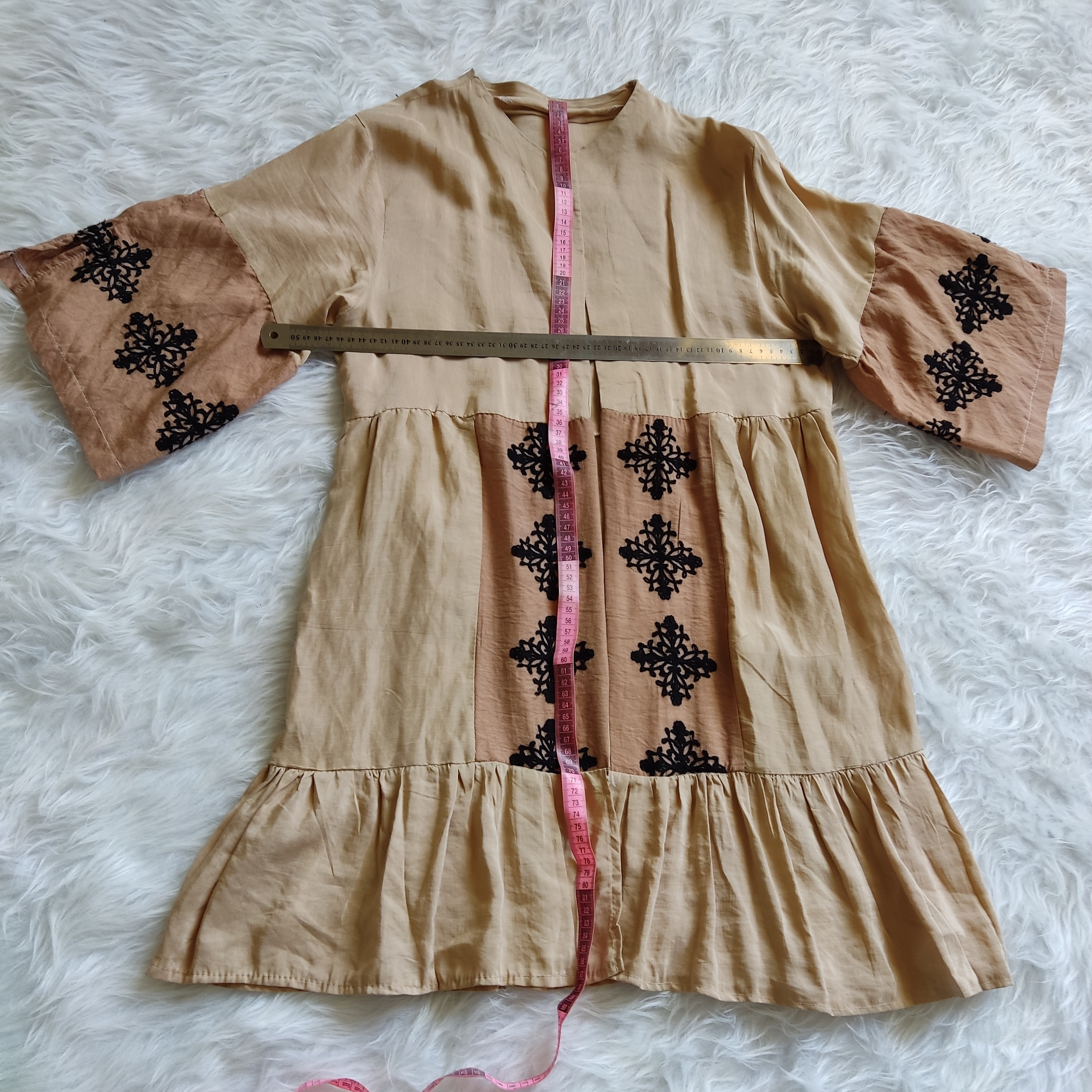 مانتو عروسکی خامه دوزی شده