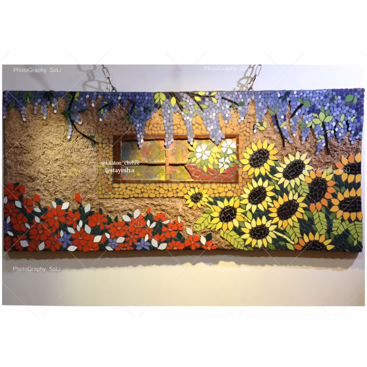 تابلو معرق کاشی طرح کوچه باغ