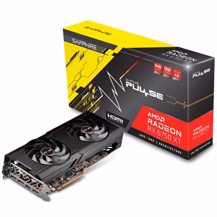 کارت گرافیک سافایر مدل PULSE AMD RX 6750 XT 12GB حافظه 12 گیگابایت