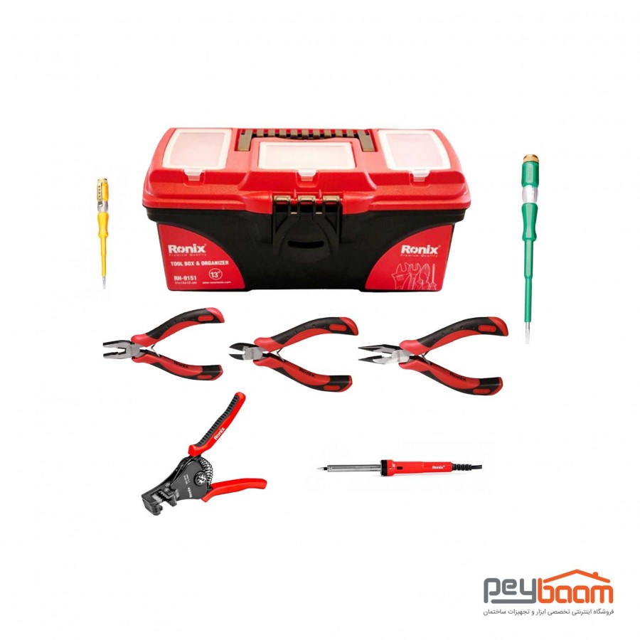 مجموعه 8 عددی ست ابزار الکترونیکی رونیکس مدل PBKIT11