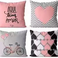 کوسن 4 عدده ست طرح قلب