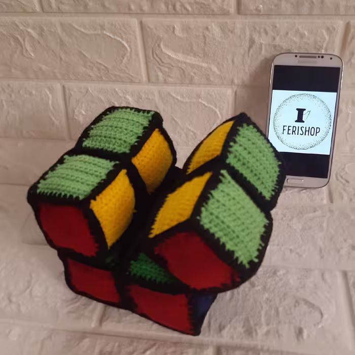 مکعب  بینهایت infinity cube  دستباف، نرم، ضداسترس، تخلیه عصبی، تقویت مهارت حرکتی دست ها، افزایش تمرکز   کد ferishop001  