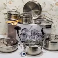 سرویس قابلمه استیل 14 پارچه کرکماز