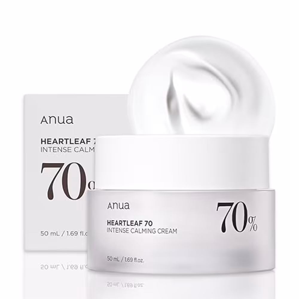 کرم تسکین دهنده قوی آنوا Anua Heartleaf 70 Intense Calming Cream