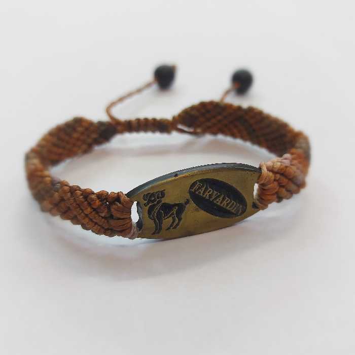 دستبند ماه تولد فروردین مکرومه بافی