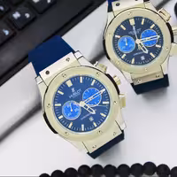 ساعت مچی ست زنانه و مردانه هابلوت-بند رابر3موتور فعال(کرنوگراف)مدل 582888