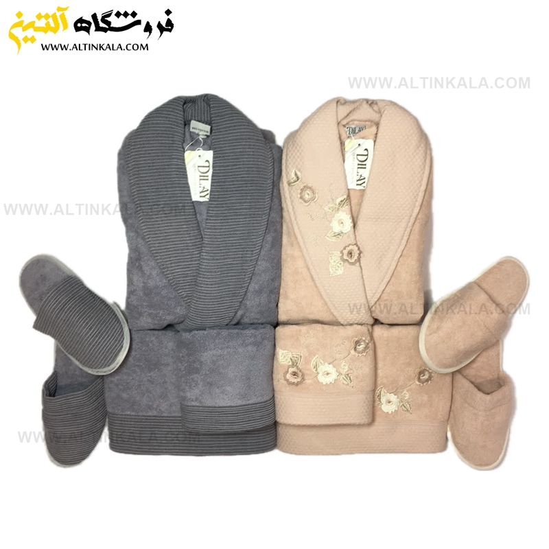 سرویس حوله عروس و داماد 10تکه گلدوزی سه بعدی برند DILAY