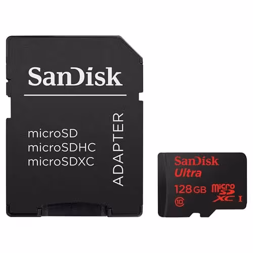 کارت حافظه سندیسک مدل SanDisk 128GB Ultra UHS-I microSDXC 80MB/s