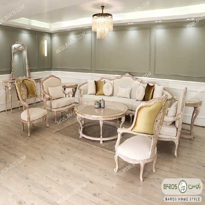 مبل کلاسیک لوکس و منبتی جدید نوادا کد 3