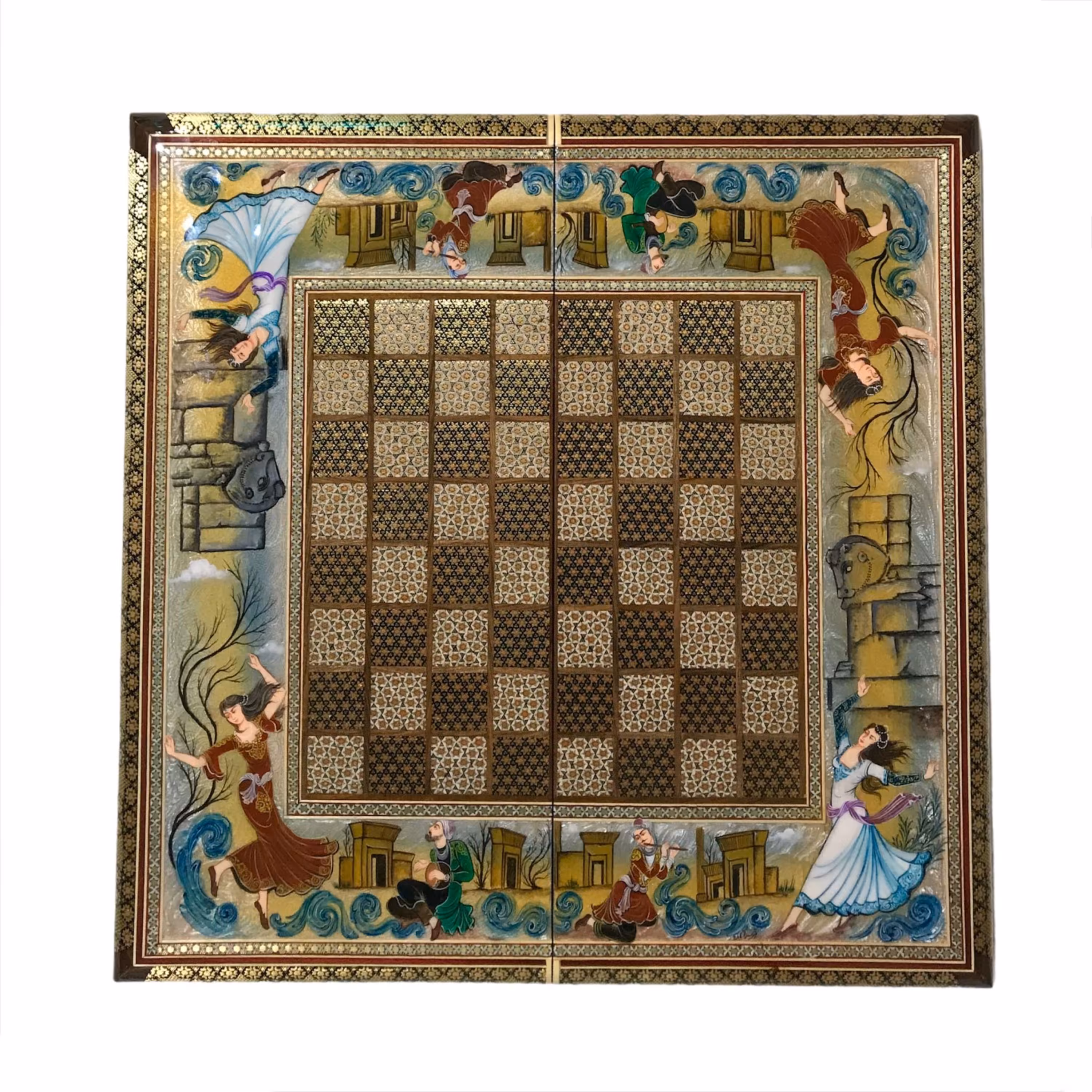 شطرنج مدل خاتم طرح بانوی تخت جمشید 