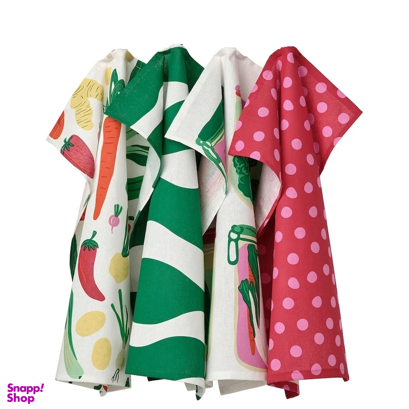 دستمال آشپزخانه ایکیا مدل TABBERAS بسته 4 عددی