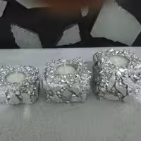 جاشمعی چوبی (نقره ای ) سرامیکی