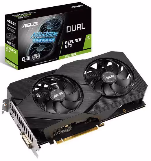 کارت گرافیک ایسوس مدل DUAL-GTX1660S-6G-EVO با حافظه 6 گیگابایت