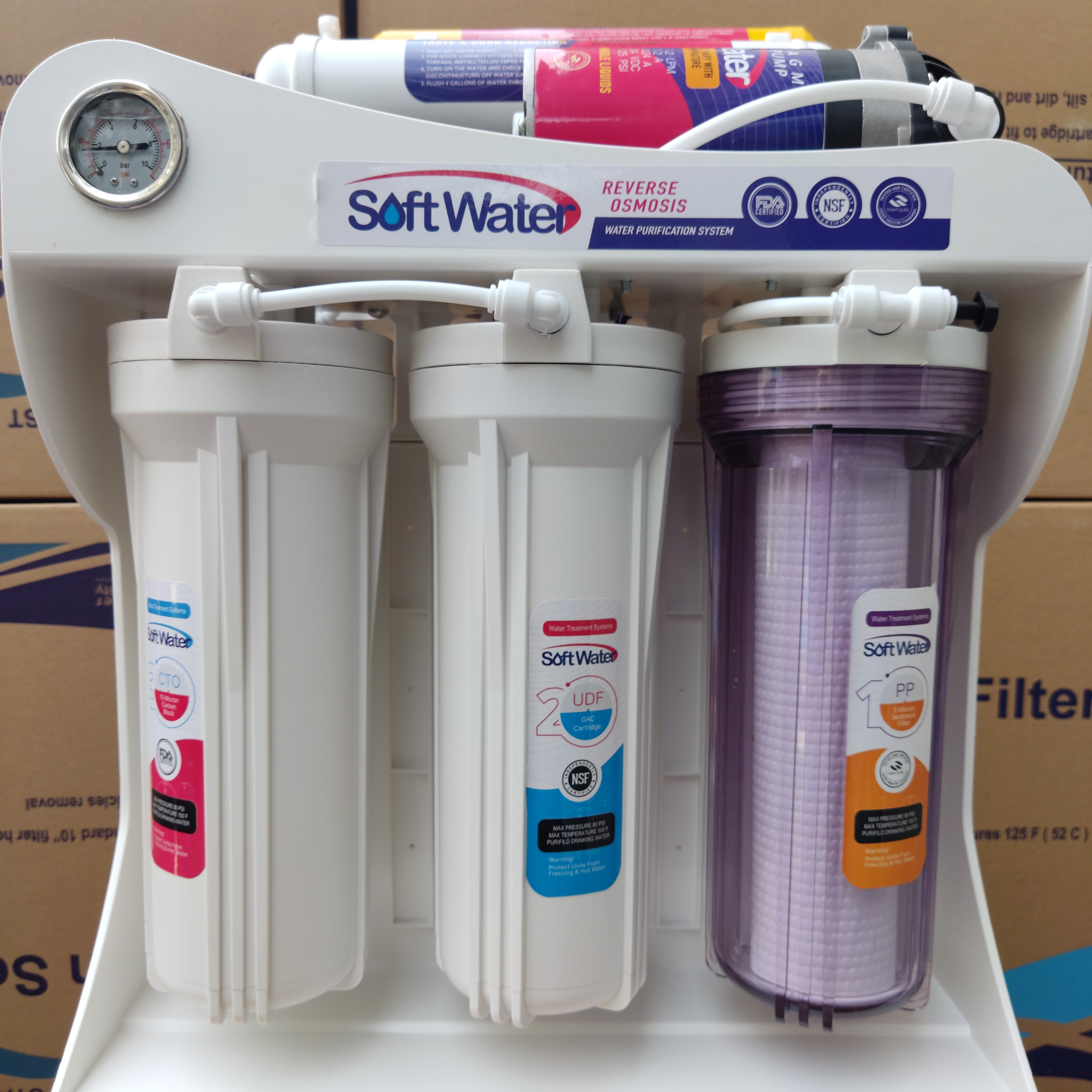 دستگاه تصفیه آب خانگی سافت واتر مدل 2024 مونتاژ گلکسی واتر (ارسال رایگان به سراسر ایران)