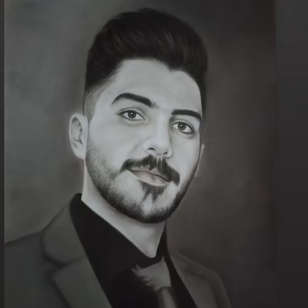 طراحی چهره با سیاه قلم در سایزهای مختلف با کیفیت عالی