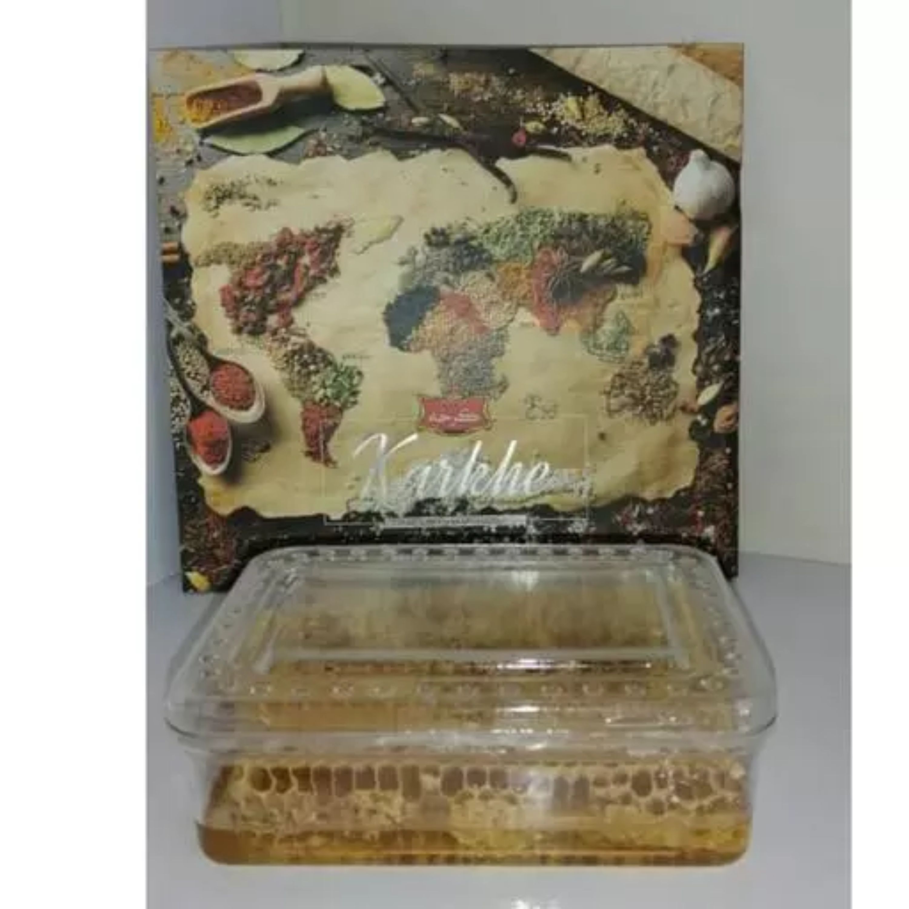 عسل طبیعی همراه با موم(یک کیلویی)