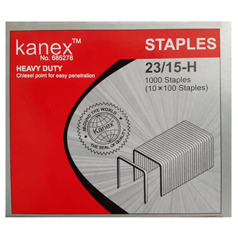 خرید سوزن منگنه سایز 23/15 کانکس Kanex بسته 1000 عددی
