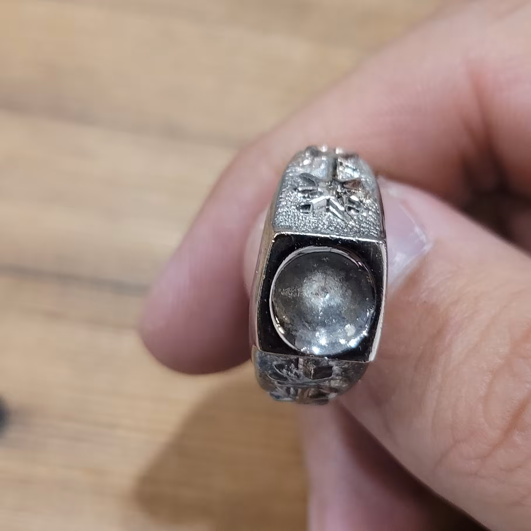 انگشتر نقره مردانه کم اجرت                     