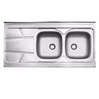 سینک نیمه فانتزی استیل البرز مدل 217 روکار