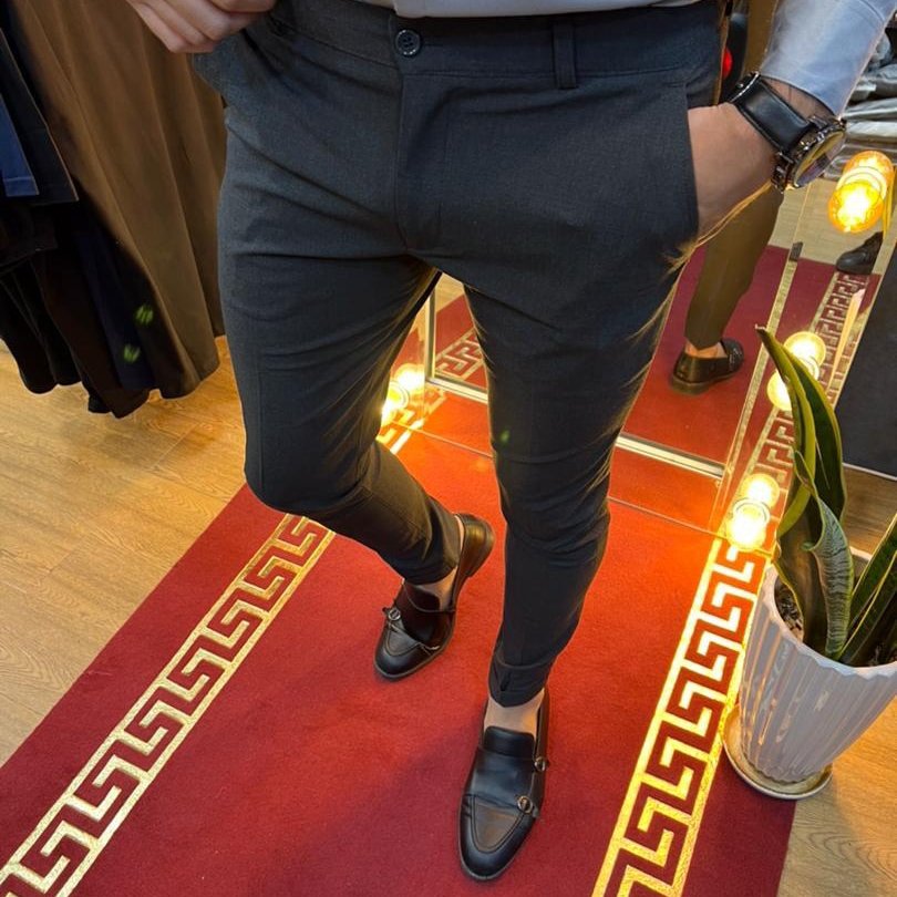 شلوار پارچه ای بزیاق پارچه ترک