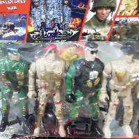 اسباب بازی سرباز کماندوهای چهارتایی( همراه با سلاح ها و ... )