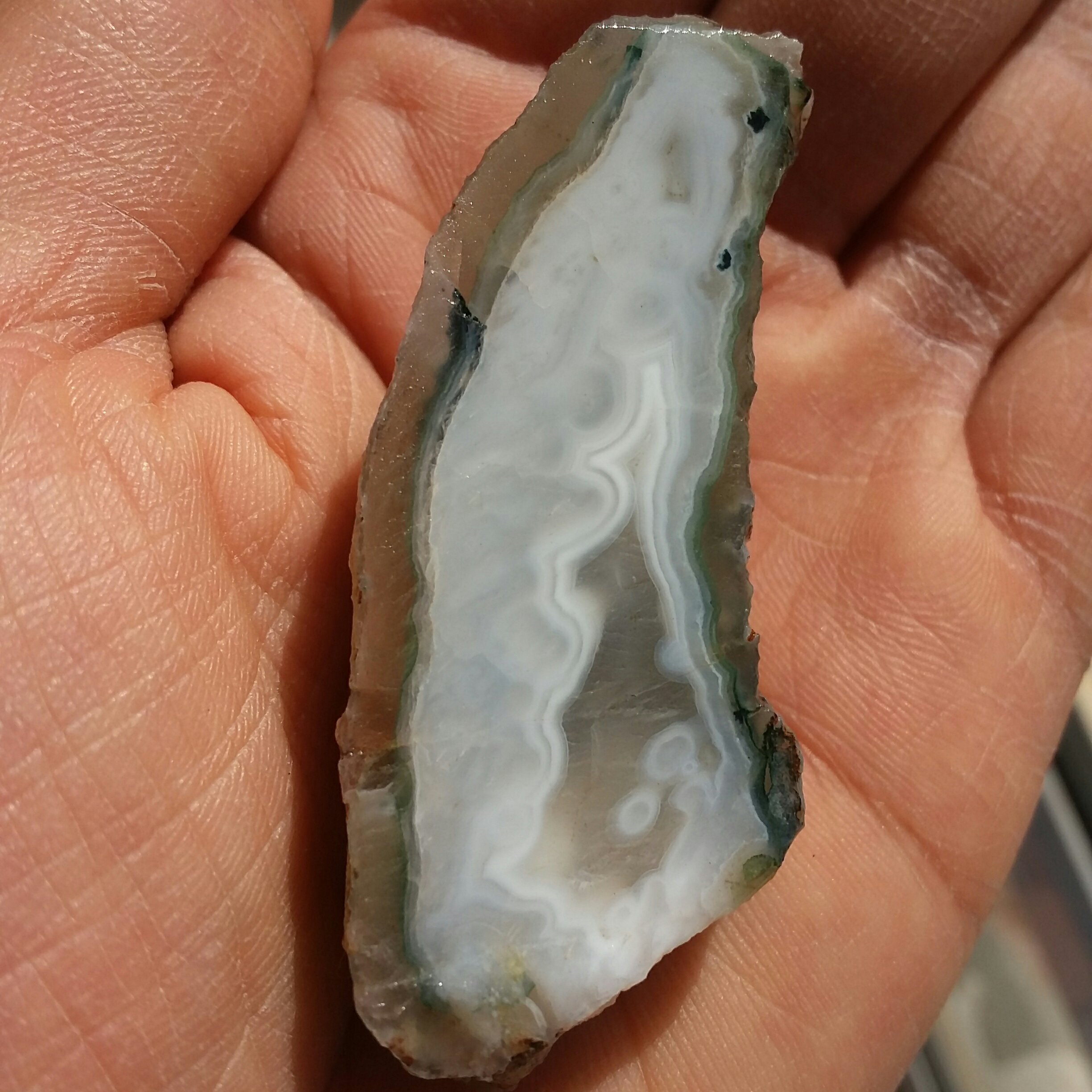 اسلایس سنگ راف عقیق سلیمانی 3بعدی محشر 100 در صد طبیعی شااهکاار خلقت خاص