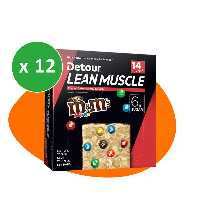 شکلات پروتئین بار ام اند ام کره بادام زمینی 55 گرمی بسته 12 عددی