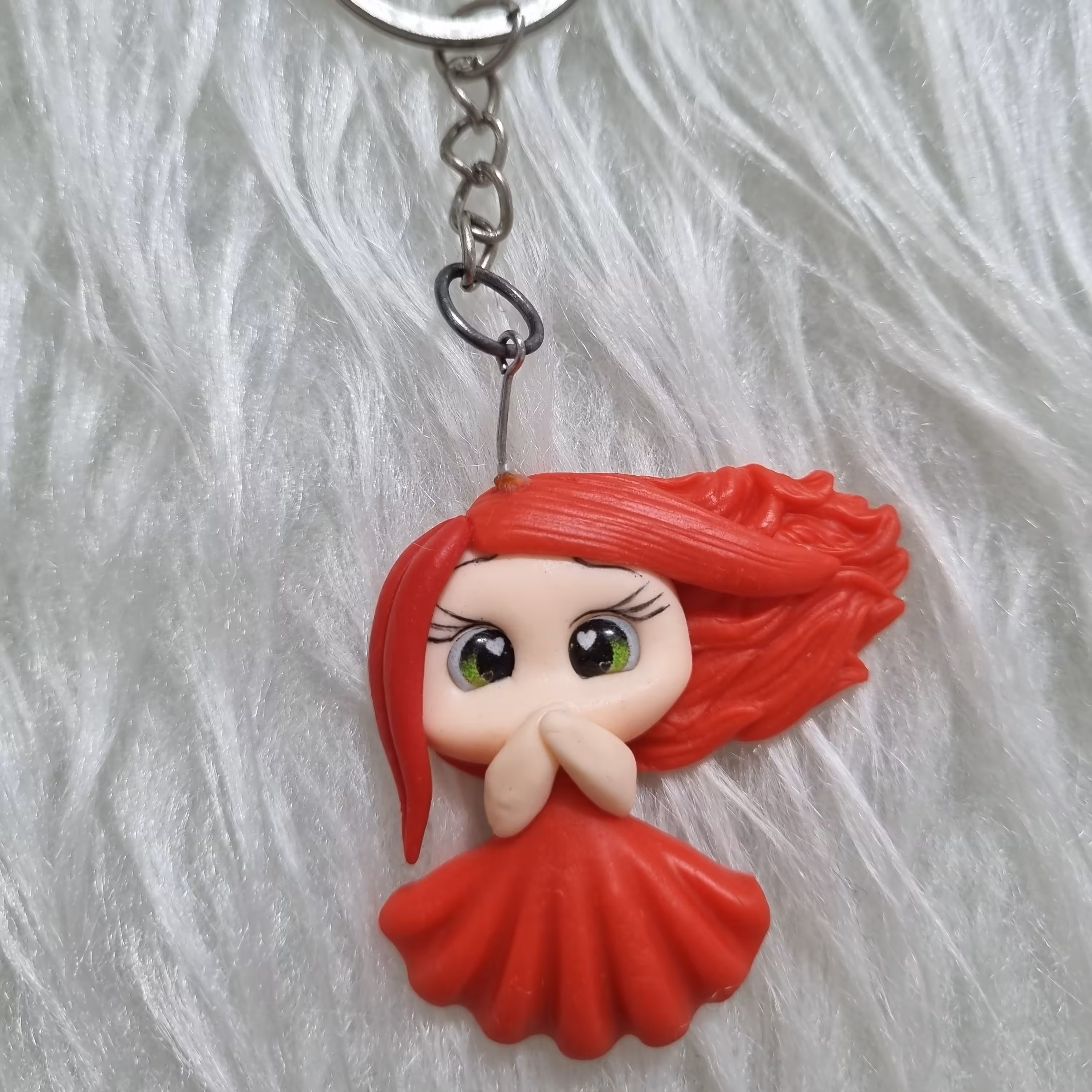 جا کلیدی و آویز کیف قرمزی