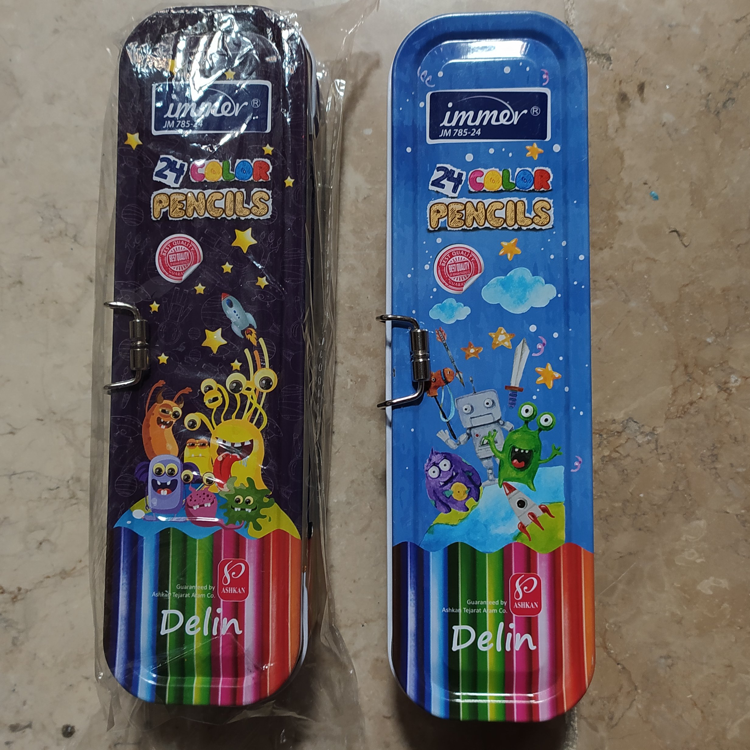 مداد رنگی 24فلز ایمر در دوطبقه