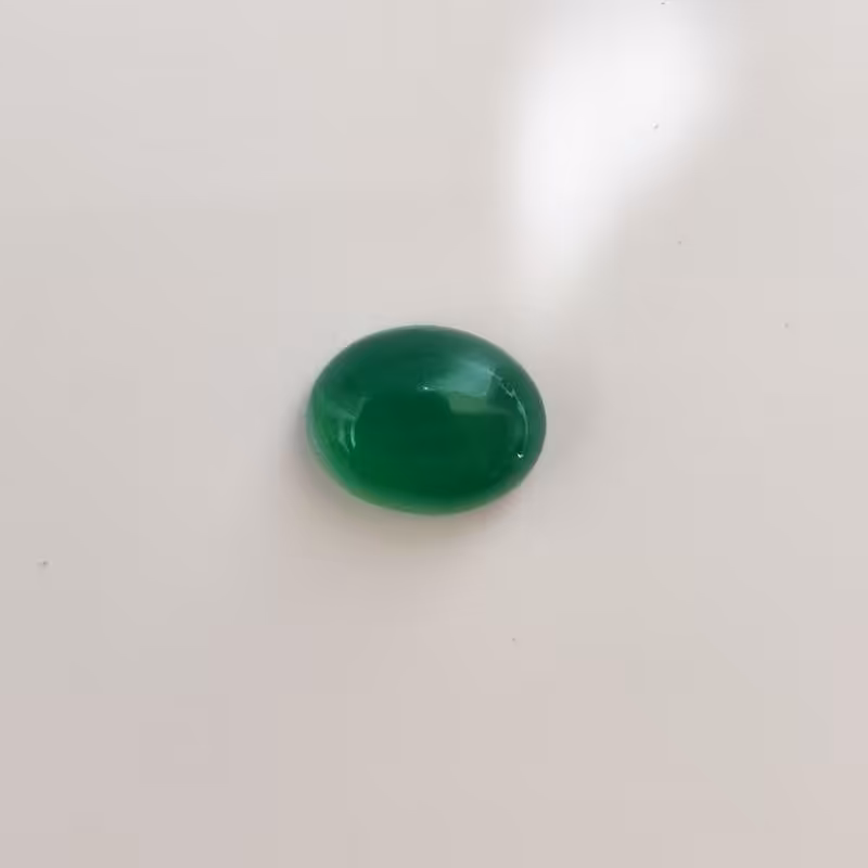 عقیق سبز اصلی ابعاد 10در 8  کد 02نقره جات لطفی 