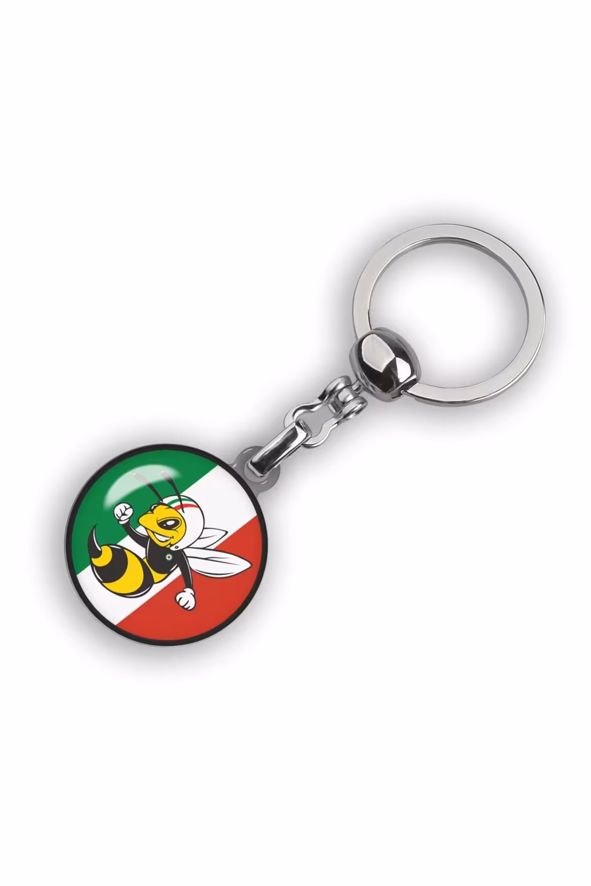 جاسوئیچی موتورسیکلت آرم دور VESPA LOGO BEE KEY CHAIN FLAG ایتالیا Modül