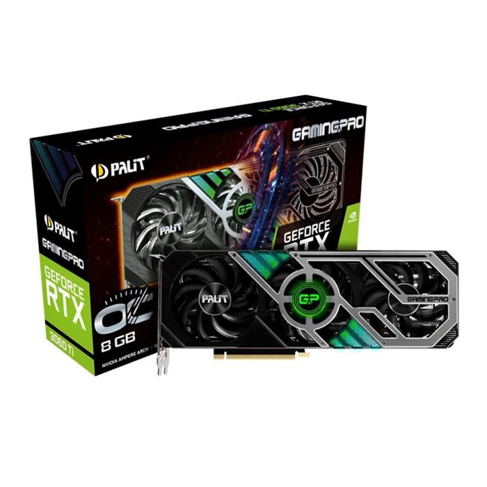 کارت گرافیک پلیت GeForce RTX 3060 Ti GamingPro OC V1 LHR 8G