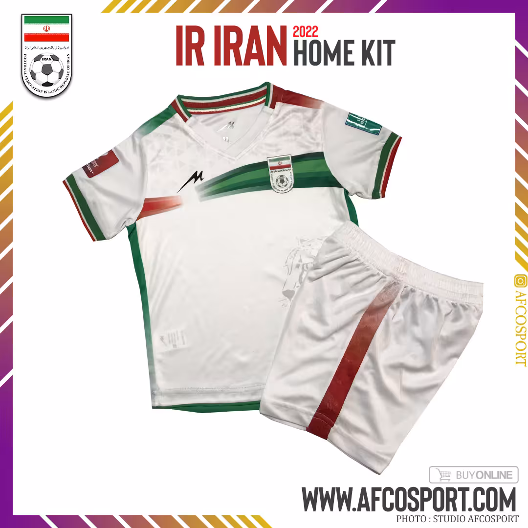 کیت اول ایران تیم ملی ایران جام جهانی 2022 قطر بچگانه (پیراهن شورت)