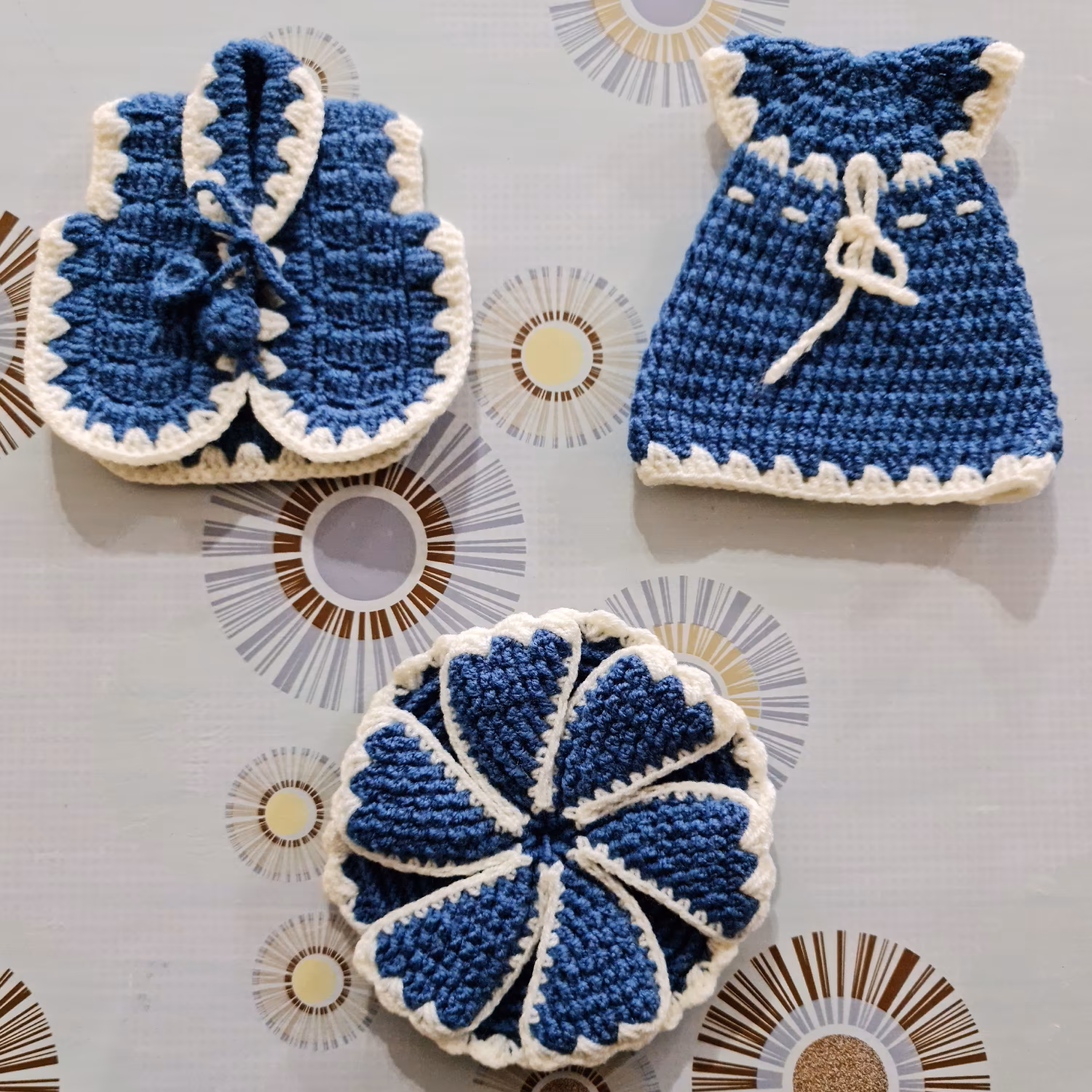 ست دستگیره بافتنی(کد A11)