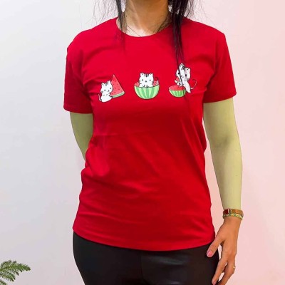 تیشرت نخپنبه سوپر یلدایی گربه