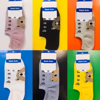 جوراب مچی نخی طرح های فانتزی 